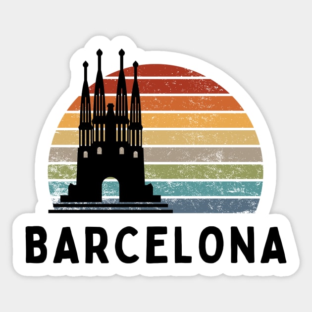 Barcelona inspired design Sticker by IOANNISSKEVAS